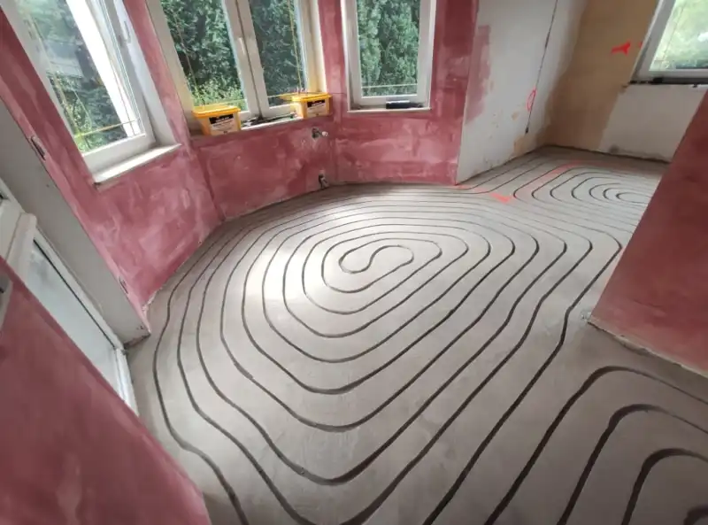 Podłogówka frezowana w trakcie remontu generalnego – Slupsk