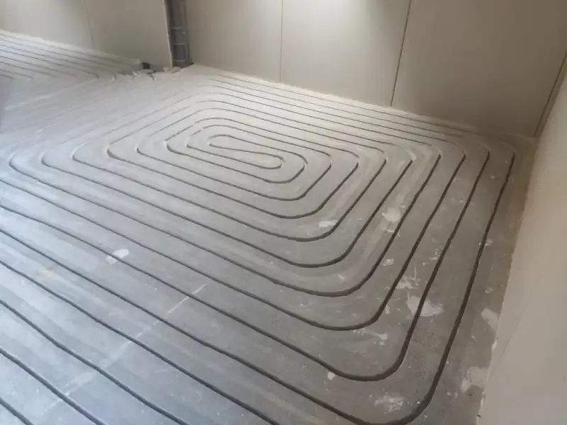 Ogrzewanie podłogowe frezowane na poddaszu - Żukowo